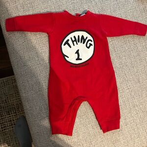 Thing 1 Kids One Piece Dr. Seuss 6 month